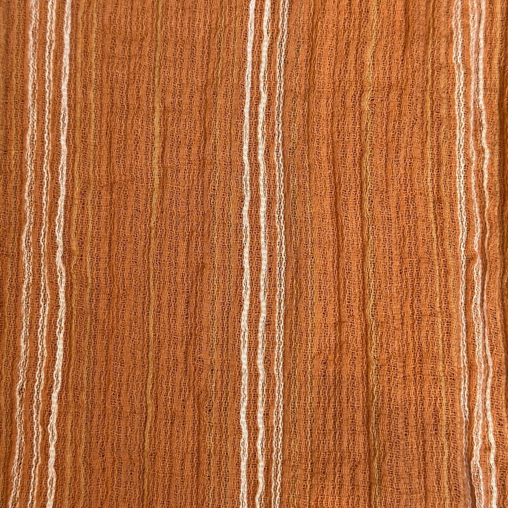 Billabong New Waves Smocked High-Waist Copper Color Striped Pants Soft & Flowing - Picture 8 of 12